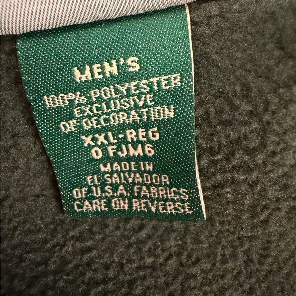 L.L. Bean Men’s Polartec Fleece Vest XXL Regular Green Full Zip Outdoor - Picture 8 of 11